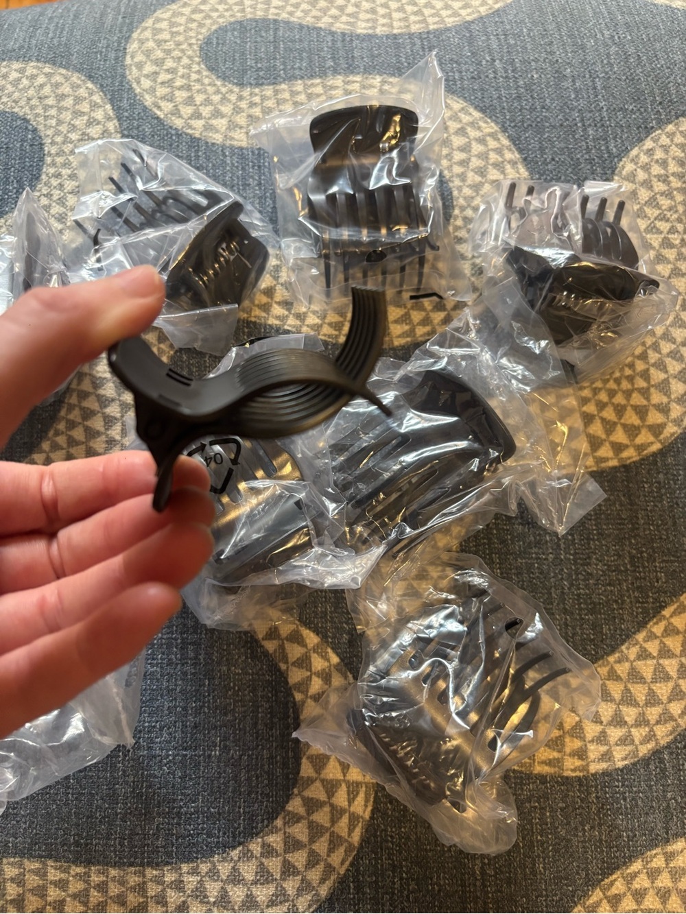 Hair clips for sectioning off hair for blowouts